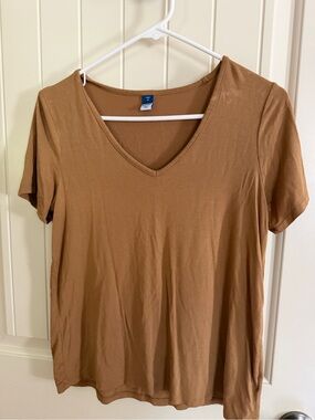Old navy Women's V-Neck Short Sleeve Top - Brown